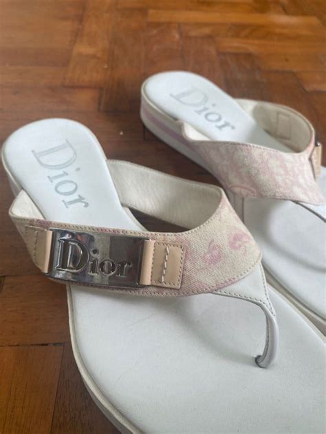 cristian dior flip flops|christian dior sandals outfit.